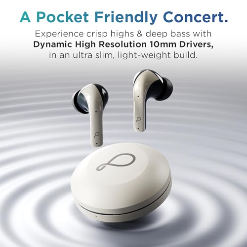 Pebble Cyclo Buds True Wireless Earbuds | Deep Bass | AI Powere ENC | 4 Mics | Dynamic Drivers | Dual Pairing | Voice Assistant - Black