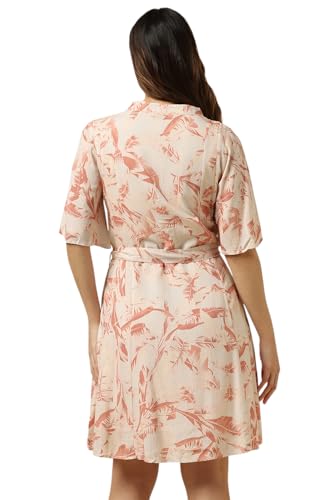 Allen Solly Women Beige Printed Casual Dress