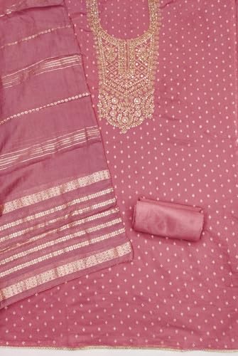 Haranozy LATEST DRESS MATERIAL FOR WOMEN (PEACH)