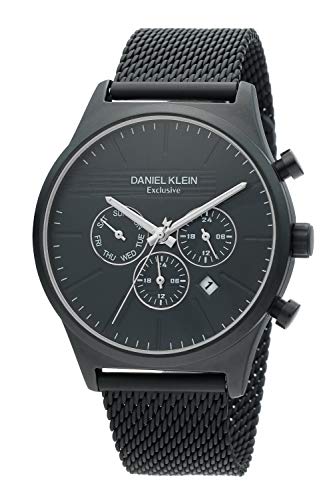 Daniel Klein Analog Gunmetal Dial Men's Watch-DK.1.12358-5