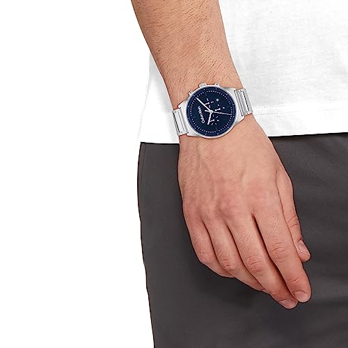 Calvin Klein Ck Impressive Qtz Multifunction Blue Round Dial Men's Watch|Stainless Steel Material|Multi Color Band - 25200293