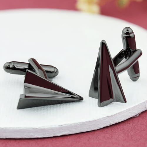 Peluche Dark Grey The Childhood Plane Cufflinks for Men