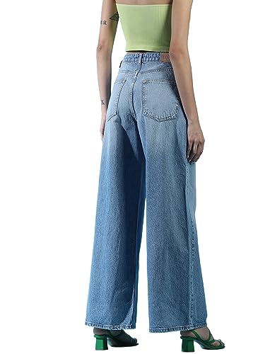 ONLY Women's Regular Jeans (15267017-Medium Blue Denim_Medium 31)