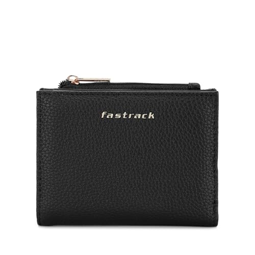 Fastrack Women's Two-Fold Wallet | Multiple Card Slots, Cash Slots, Zip Coin Pocket | Compact & Organized | 6 Months Warranty