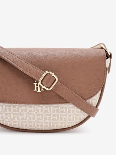 Logo Beige Pvc Sling Bag