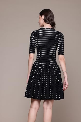 Label RITU KUMAR Black Aubrey Skater Dress