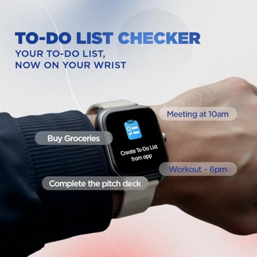 Fastrack VOX Plus 1.85” Smart Watch for Men & Women with TFT Display,to-do List,BT Calling, Offline Voice Commands, 24/7 Health Suite (SPO₂, HRM, Sleep), IP68, Games & Multiple Watch Faces