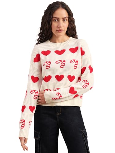 VERO MODA Womens Acrylic Round Neck Sweater