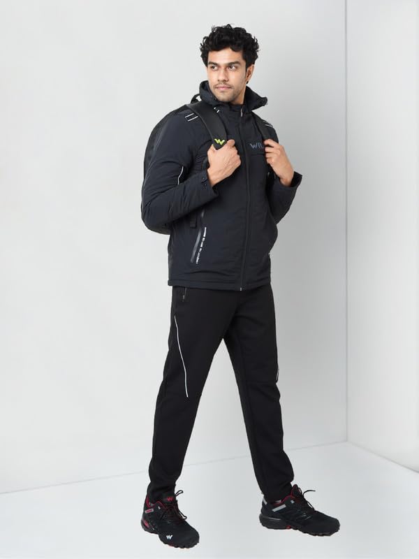 Wildcraft Men Nylon Quilted Jacket (Black, M)