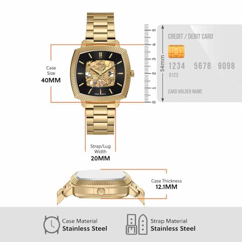 Fossil x Nick Jonas Machine Luxe Gold Watch LE1218