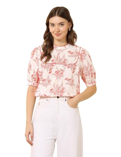 U.S. POLO ASSN. Floral Printed Top (UWSS25TOP249_Multi-Colour_S)