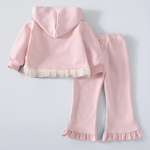 Hopscotch Girls Full Sleeves Pink 3-Pc Snow White Pants Set For Ages (12-18 Months)