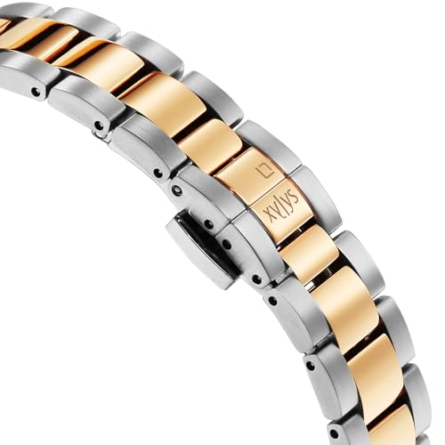 Xylys Genevieve with Analog Quartz Blue Dial Two Toned Stainless Steel Strap Watch for Women - 45026KM01E