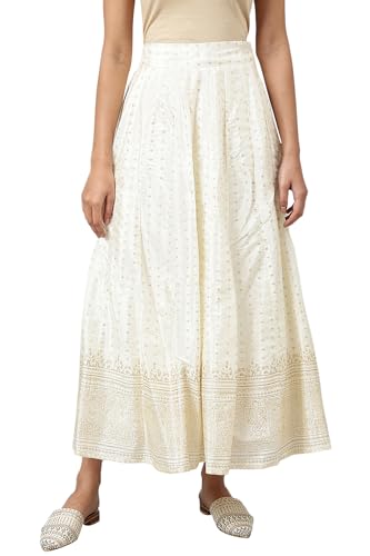 W for Woman Women's Regular Skirt (22AUW50208-112443_Ecru