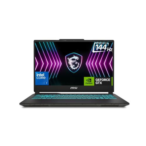 MSI Cyborg 15, Intel 2nd Series. Core 7 240H, 40CM FHD 144Hz Gaming Laptop (16GB/512GB NVMe SSD/Windows 11 Home/NVIDIA GeForce RTX 3050, GDDR6 6GB/Translucent Black/1.98Kg) A2RUDX-110IN