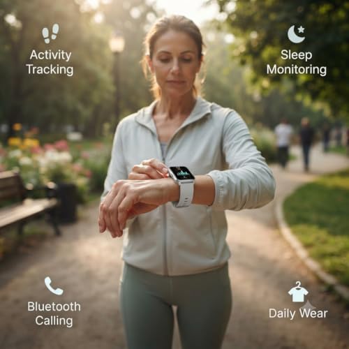 Drumstone (10 Years Assured Warranty Bluetooth Calling Smartwatch, Sleep Monitoring Fitness Watch with Activity Tracker, Digital Display and Wireless Connectivity, Smart Watch for Men and Women