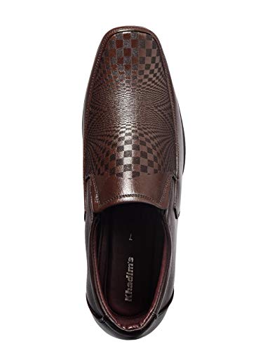 Khadim's Men Brown Leather Shoe - UK 6
