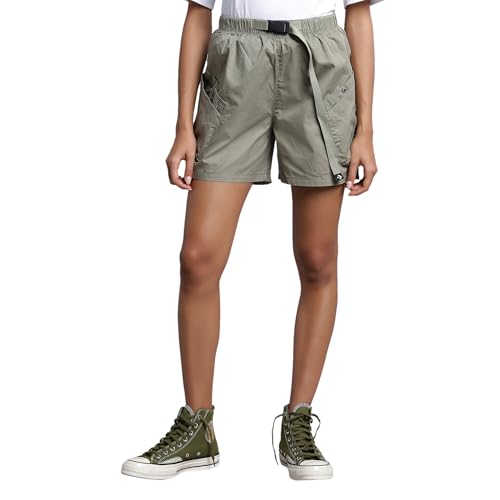 Converse Women Star Chevron Utility Shorts Olive