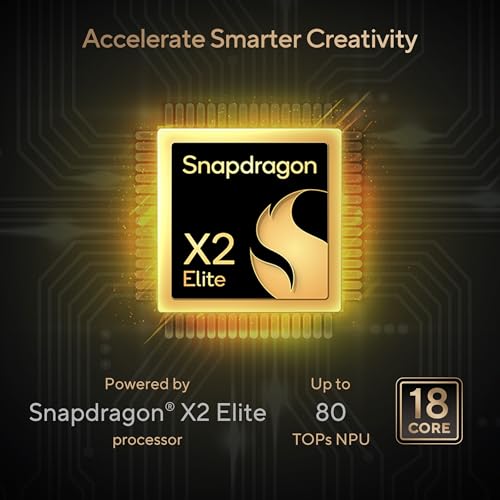 ASUS ProArt PZ14 (2026),Snapdragon® X2 Elite,Qualcomm Adreno iGPU,32GB/1TB,3K OLED,Touchscreen,14"(35.5 cm),144Hz,Win 11,M365 Basic(1Y),Office 24,Black,0.79 Kg,HT7407NA-SN024WS,Creator/Gaming Laptop