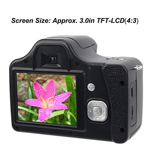 Ubervia Point & Shoot Digital Cameras - Digital Camera18X Digital Zoom 24MP Photos HD Video 3In LCD HD Screen Video Camera 32GB Memory Card CMOS 5MP Builtin Flash USB Charging Long Focal Length 1500Ma