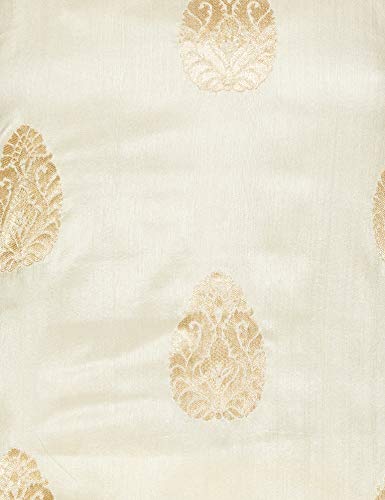 Aurelia Women's Synthetic Salwar Suit Set (18FED10759-79244_T-White_XL)