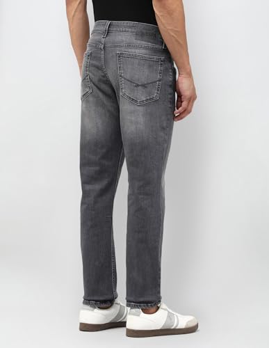 U.S. Polo Assn. Denim Co. Men's Brandon Slim Tapered Fit Grey Jeans (UDJEN1823_Grey_40)