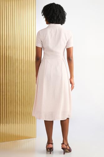 Women Pink Print Formal Dress