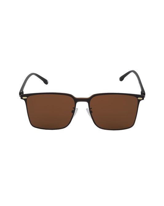 Carlton London Black Toned with Brown Polarised lens Sunglass for mens