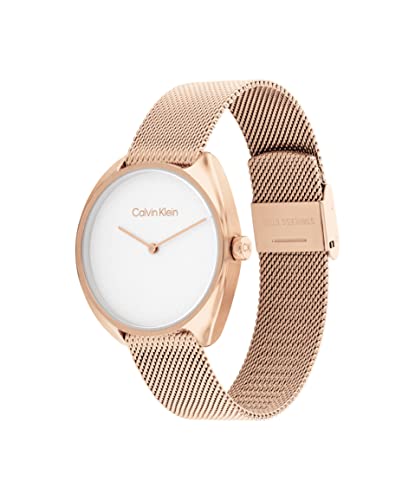 Calvin Klein Ck Adorn Qtz Basic Slim White Round Dial Women's Watch|Stainless Steel Material|Multi Color Band - 25200270