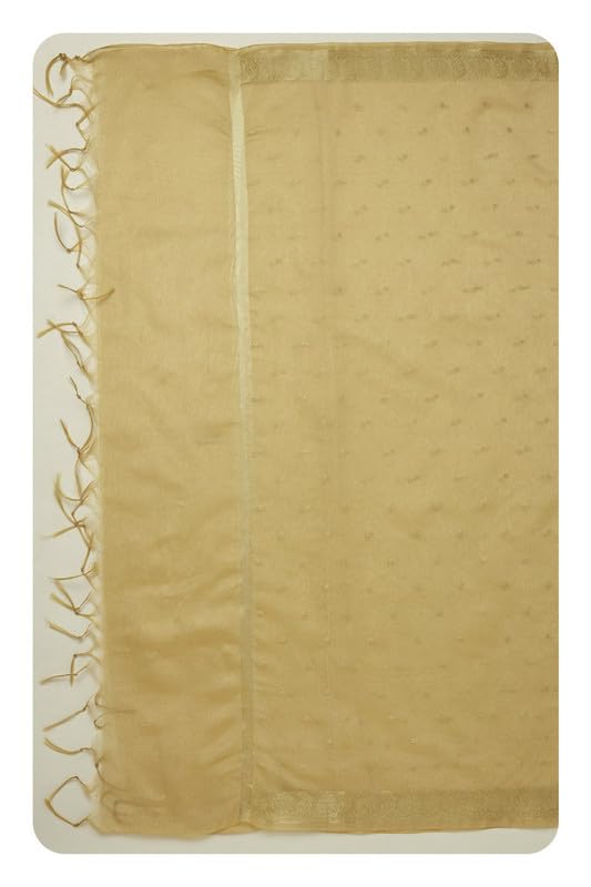 Soch Womens Beige Zari Woven Dupatta With Zari