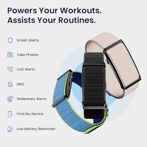 Pebble Newly Launched Qore Fitness Band with 45 Days Battery Life | 100+ Sports Modes | Advanced Health Tracking | HR & SpO2| Stress| Sleep | OneKey Measurement | Smart Notifications - Black