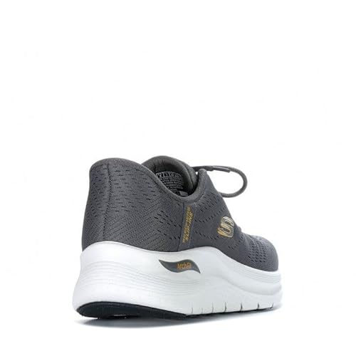 Skechers Arch FIT 2.0 - LESTUR Mens Casual Shoes (Charcoal/Yellow, UK Footwear Size System, Adult, Men, Numeric, Medium, 7)