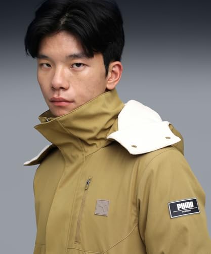 PUMA Men's A-Line Coat (633657_Honey Butter