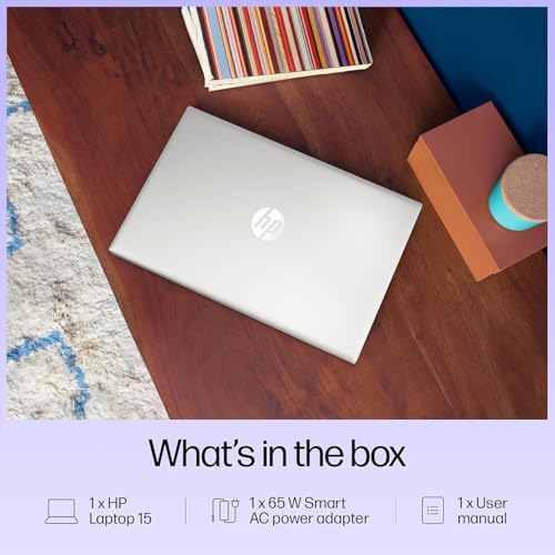 HP 15, Intel Core i3-1315U-13th Gen Laptop (8GB DDR4 Ram,512GB SSD) Anti-Glare, Micro-Edge,15.6''/39.6CMs FHD, Win11,M365 Basic(1yr),Office Home24, Silver,1.59kg, FHD fd0569TU
