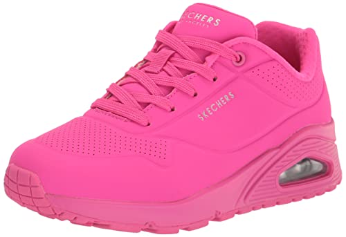 Skechers Women's Uno - Stand On Air Sneaker, Hot Pink, 9.5