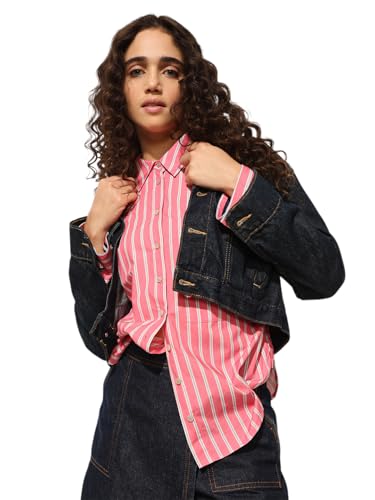 ONLY Women Regular Fit Pink Shirt