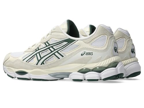 ASICS Unisex Gel-NYC Ivory/Forest Night Sneakers - 5 UK Men/ 4 UK Women (1203A383.750)