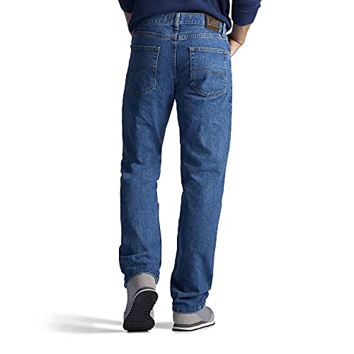 Lee Men's Regular Fit Straight Leg Jean, Pepperstone, 38W x 28L