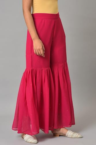 W Chiffon Strechable Sharara For Women | Chiffon Sharara For Women | W For Woman