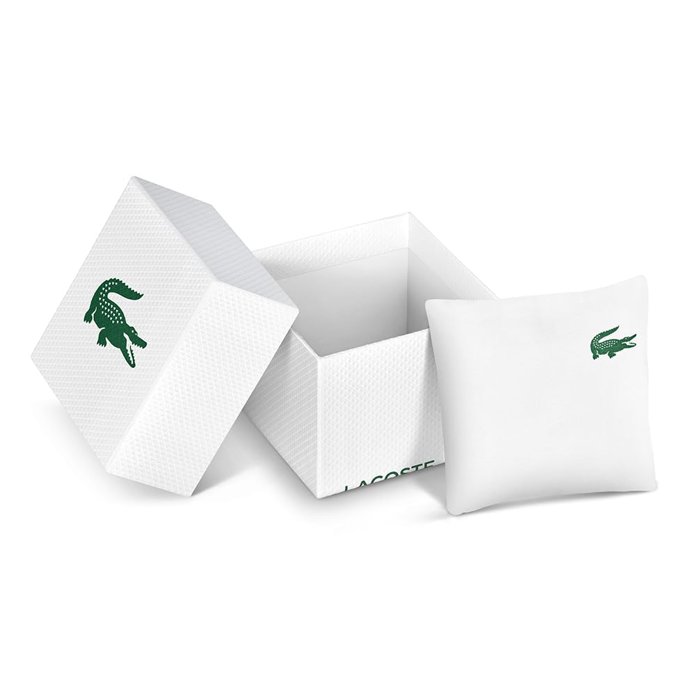 Lacoste Neocroc Qtz Basic Black Round Dial Men's Watch|White & Black Silicone Material|Multi Color Band - 2011185