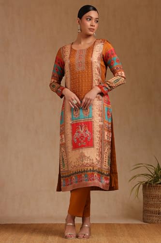 Soch Women's Viscose Salwar Suit (OWS5CD21948_Olive