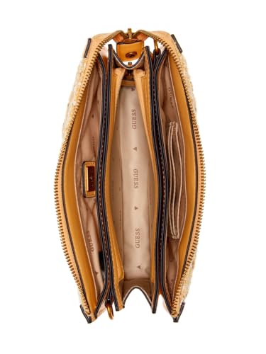 Guess Pale Peach Quilted Abey Multi Shoulder Bag