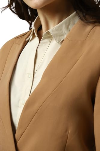 Allen Solly Women's Blazer (AHBZERGP517089_Brown