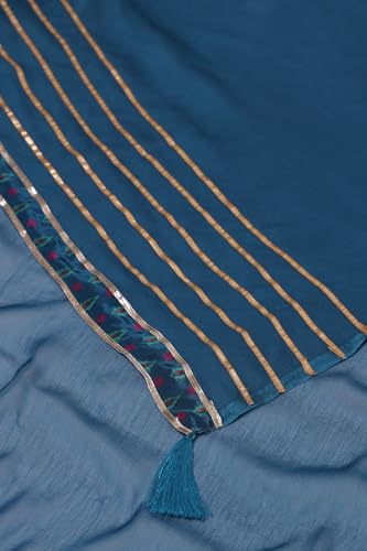 Soch Women's Crepe Salwar Suit Set (EWA5CD22117_Blue