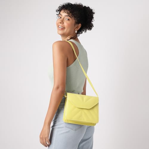 Fastrack Quilted Sling Bag for Women, Ladies and Girls with Adjustable Strap