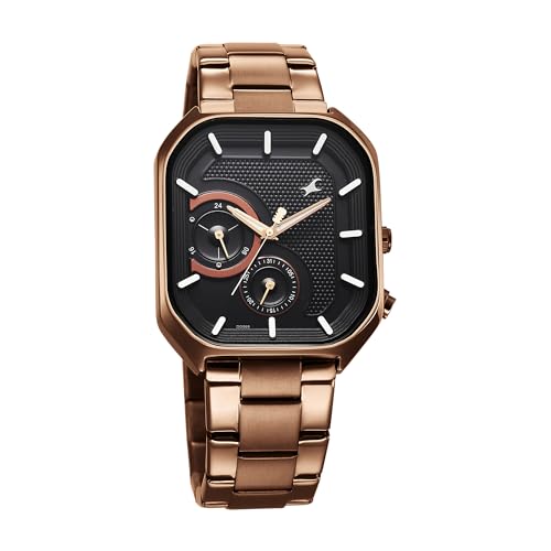 Fastrack Analog Black Dial Men's Watch-3321QM02