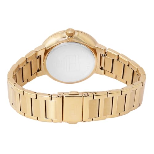 Tommy Hilfiger Quartz Champagne Dial Golden Stainless Steel Strap Analog Watch for Women
