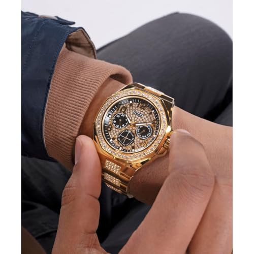 GUESS Trend 46 mm Black Dial Men Chronograph Watch- GW0785G2