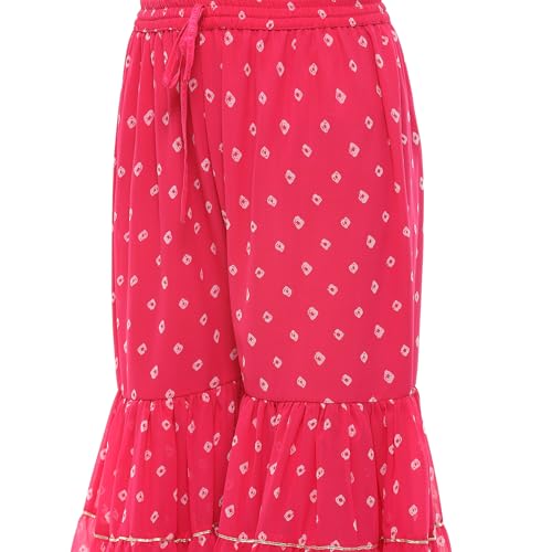 Rangriti Women Polyester Printed Straight Suit Set (FESTIVE19358SS24PNK_Pink