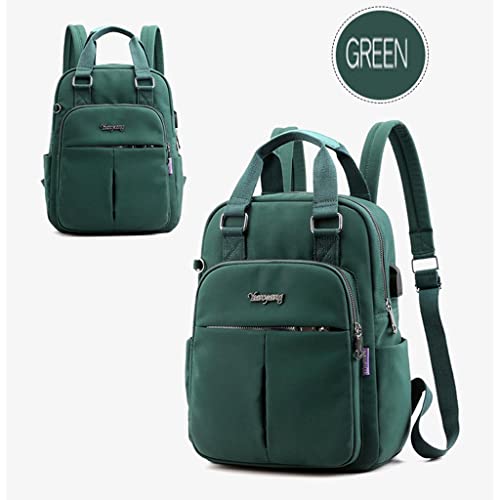 FABLOFT Women Laptop Backpack Lightweight Causal Outdoor Tote Bag Daypack Green